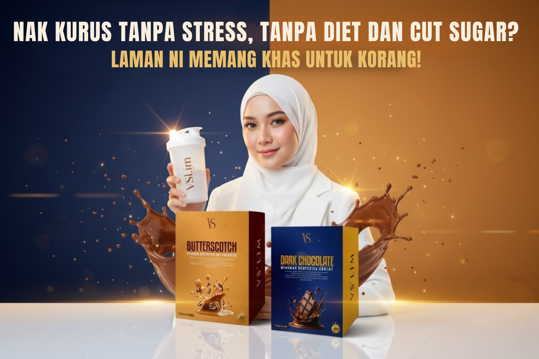 VSlim: Nak kurus tanpa stress, tanpa diet dan cut sugar? Laman ni khas untuk korang!